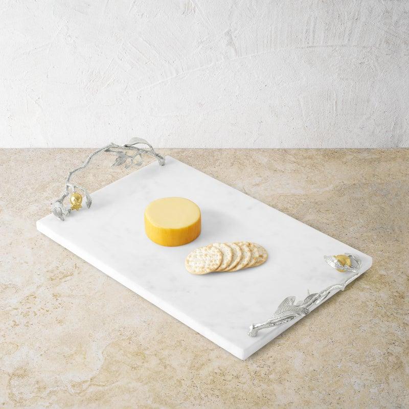 Michael Aram Pomegranate Silver & Gold Cheeseboard & Spreader