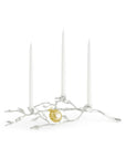 Michael Aram Pomegranate Silver & Gold Low Candleholders