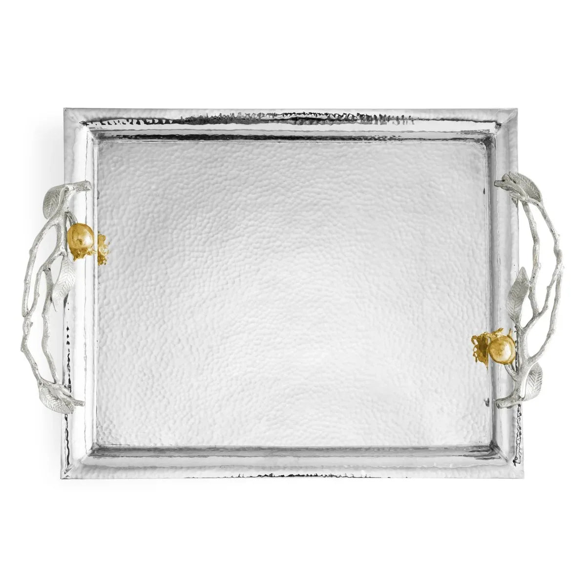 Michael Aram Pomegranate Silver & Gold Serving Tray
