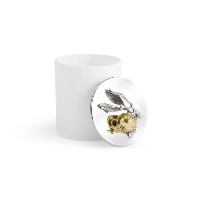 Michael Aram Pomegranate Silver &amp; Gold Single Wick Scented Candle