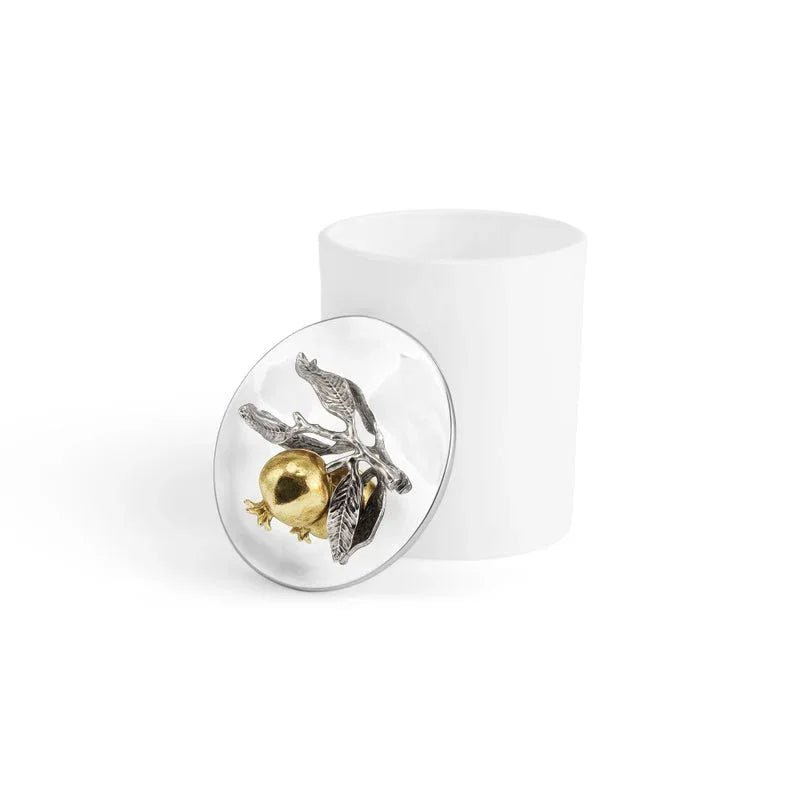 Michael Aram Pomegranate Silver &amp; Gold Single Wick Scented Candle