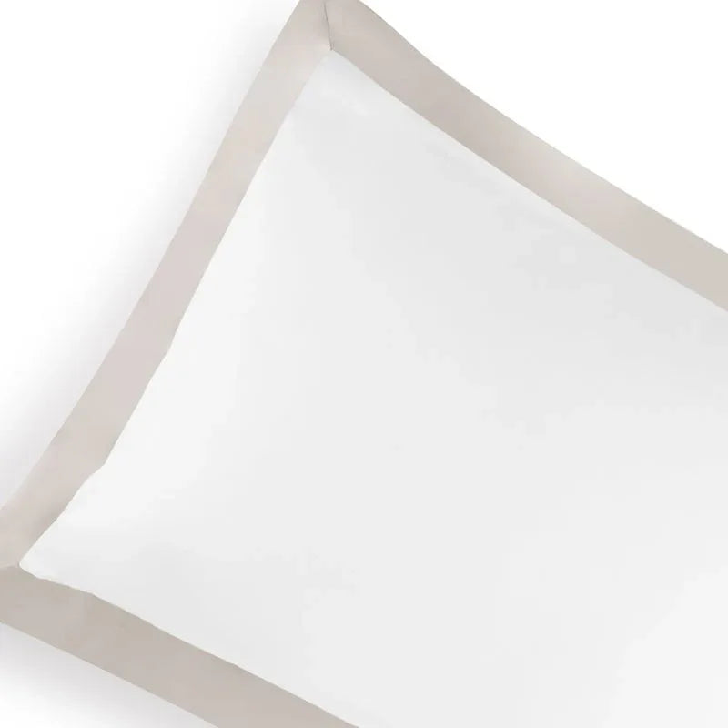 Michael Aram Queen Pillowcase Set - Stone and White