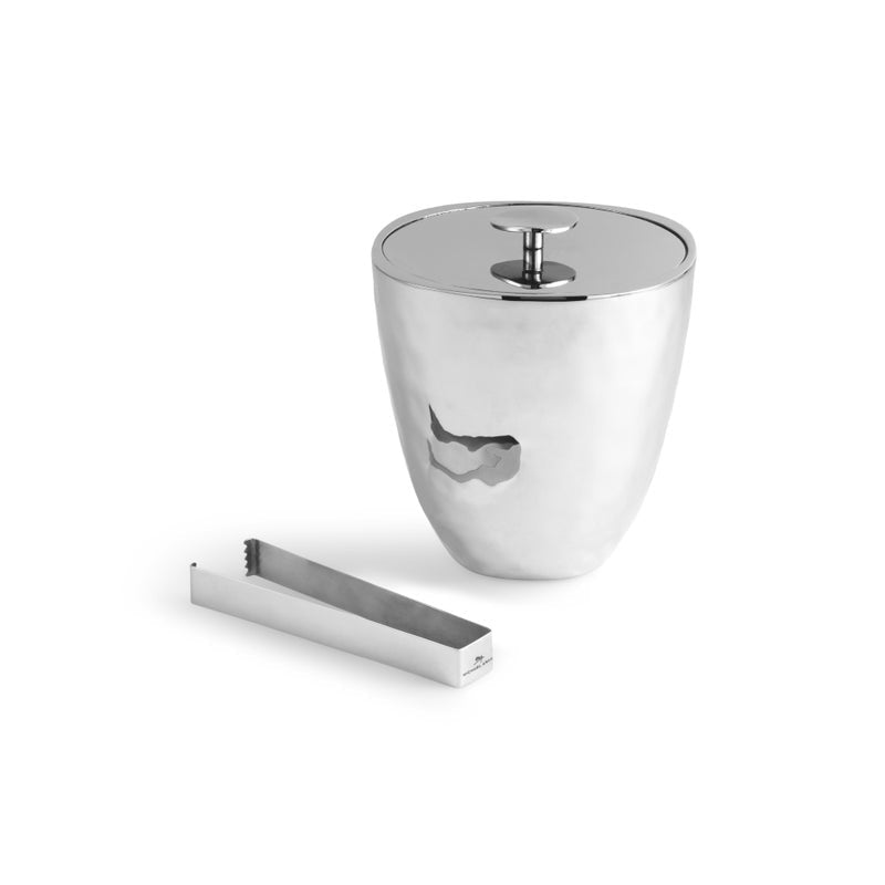 Michael Aram Reflective Ice Bucket with Tongs