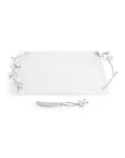 Michael Aram Silver Orchid Cheeseboard with Knife