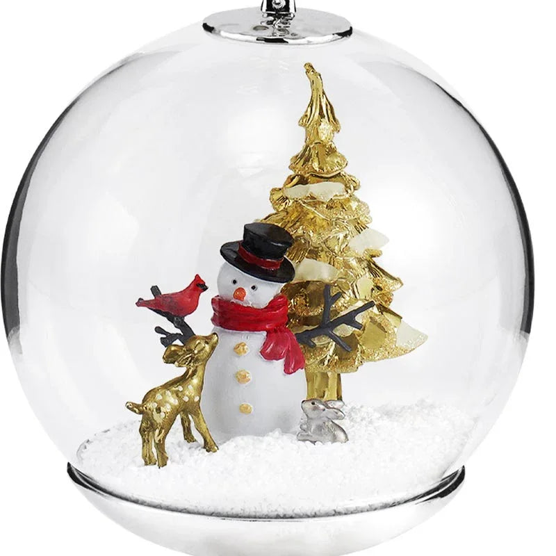 Michael Aram Snowman and Forest Friends Snow Globe Ornament