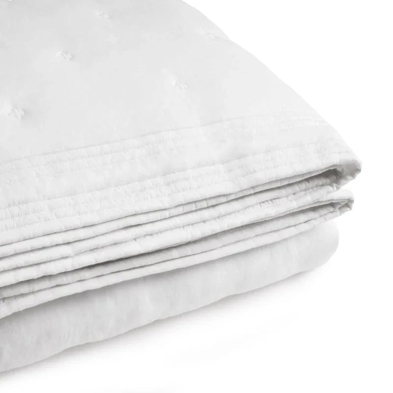 Michael Aram Tufted Quilt King Coverlet - Cloud