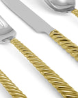 Michael Aram Twist 5-Piece Flatware Set Gold - Discon