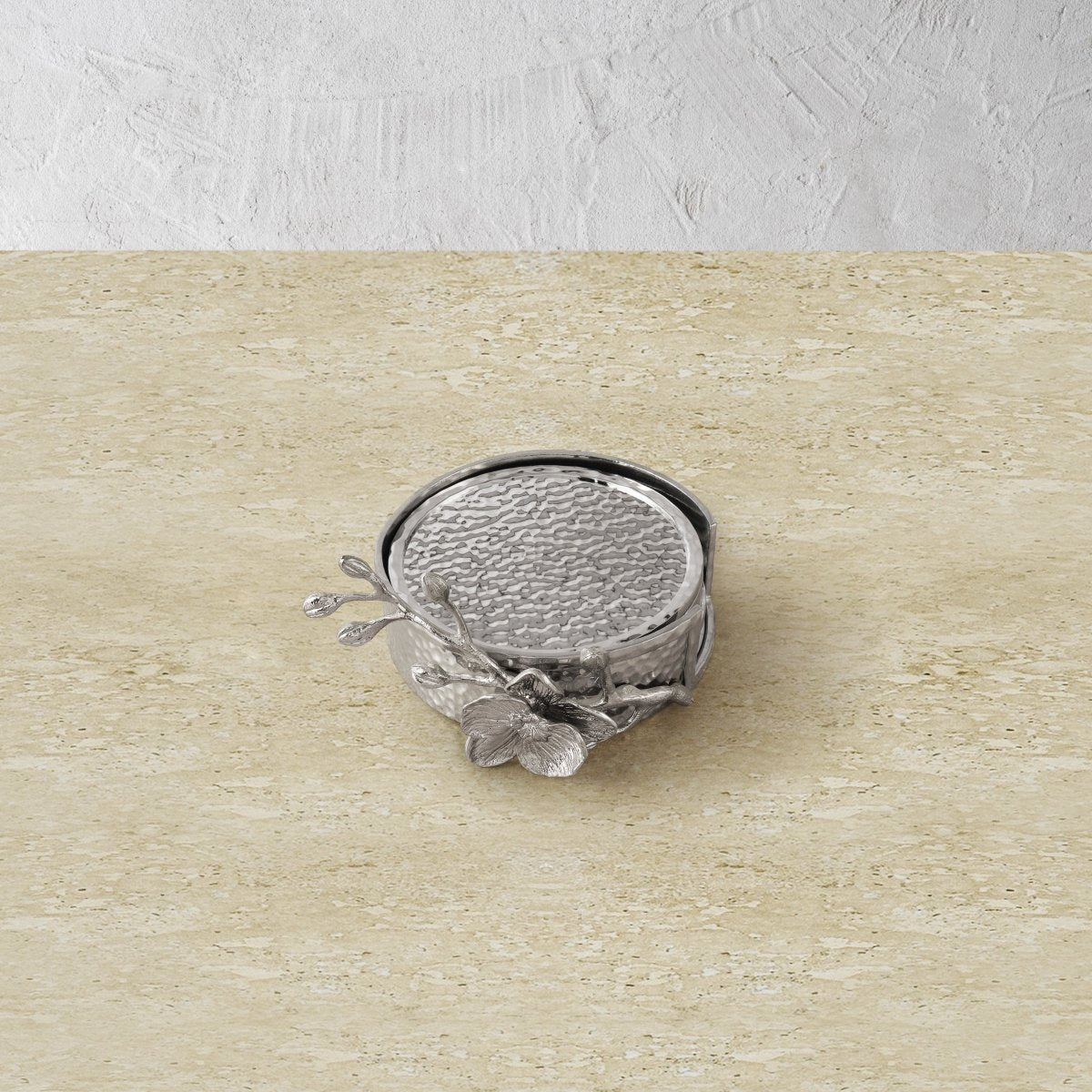 Michael Aram White Orchid Drink Coaster Set