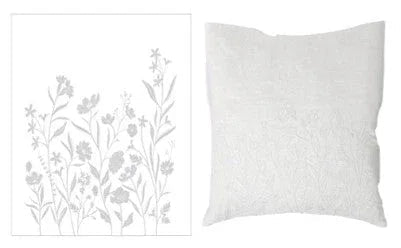 Michael Aram Wildflowers Embroidered Dec Pillow - White