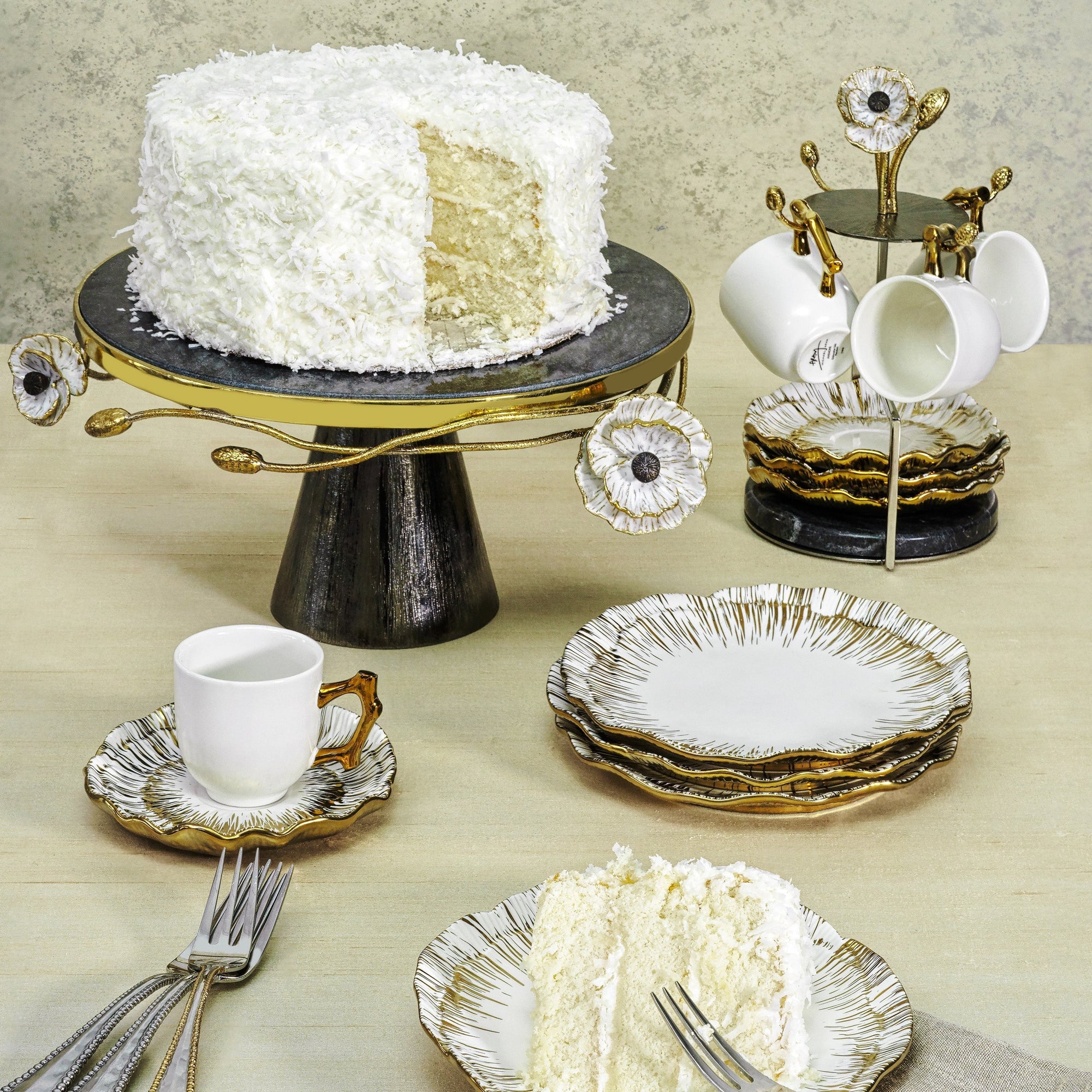 Michael Aram Anemone Demitasse Set