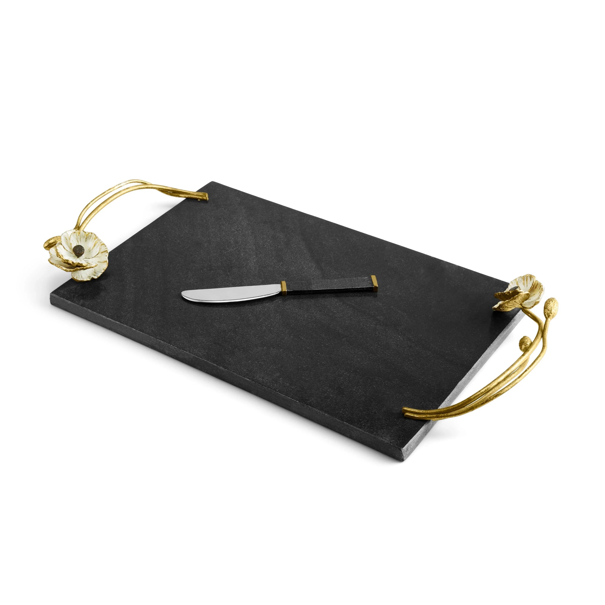 Michael Aram Anemone Large Cheese Board w/ Knife