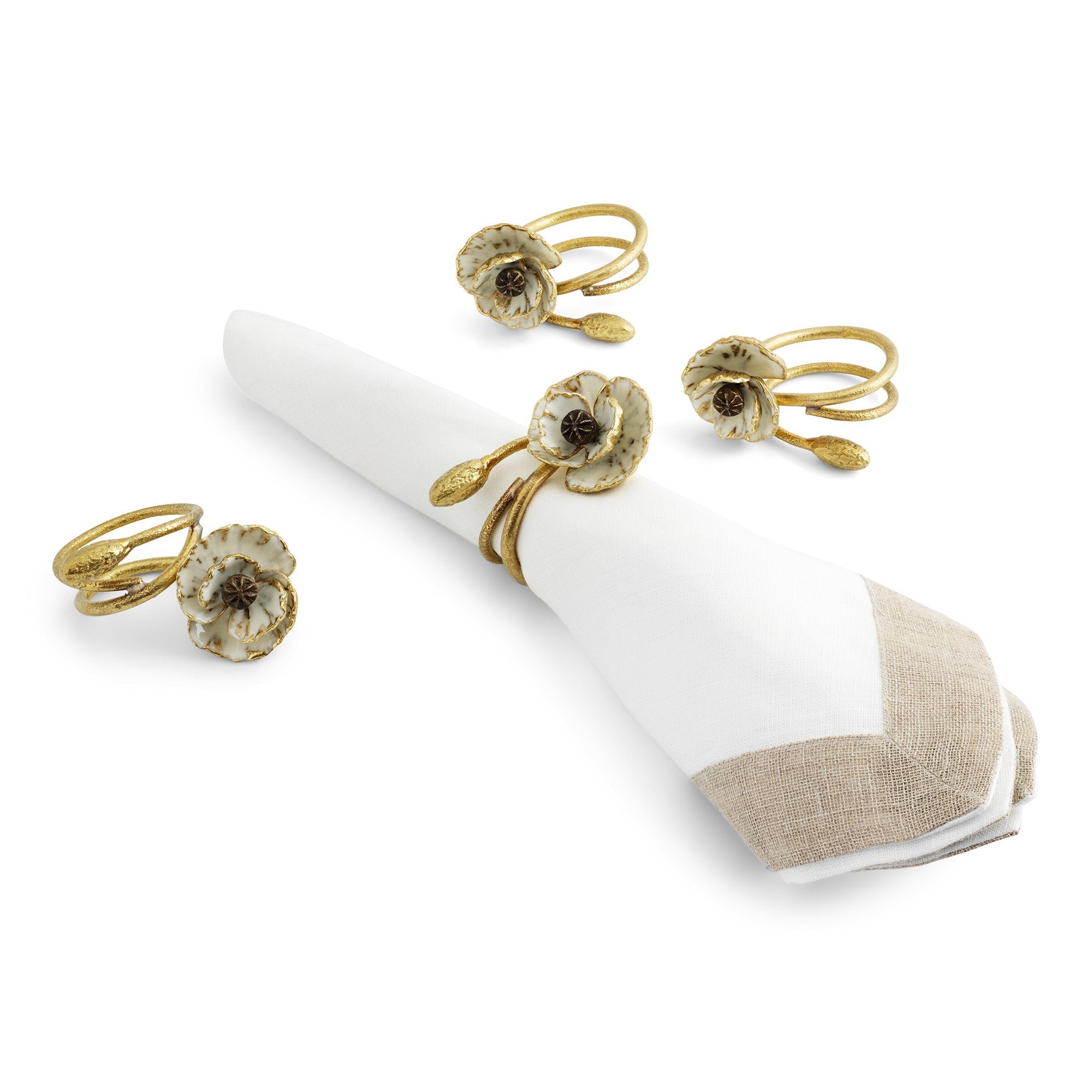 Michael Aram Anemone Napkin Rings