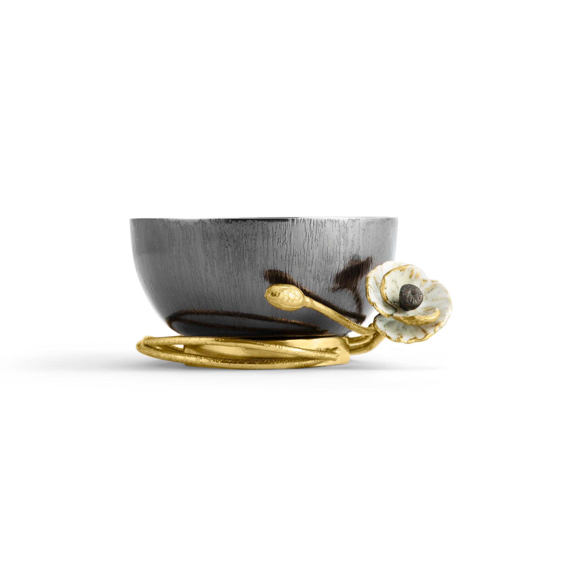 Michael Aram Anemone Nut Dish Profile View