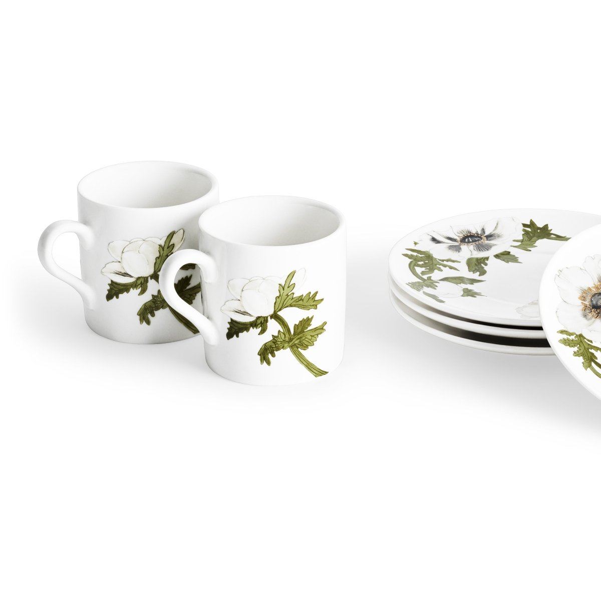 Michael Aram Anemone Painted Demitasse Set of 4