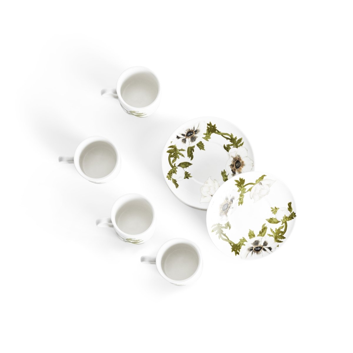 Michael Aram Anemone Painted Demitasse Set of 4