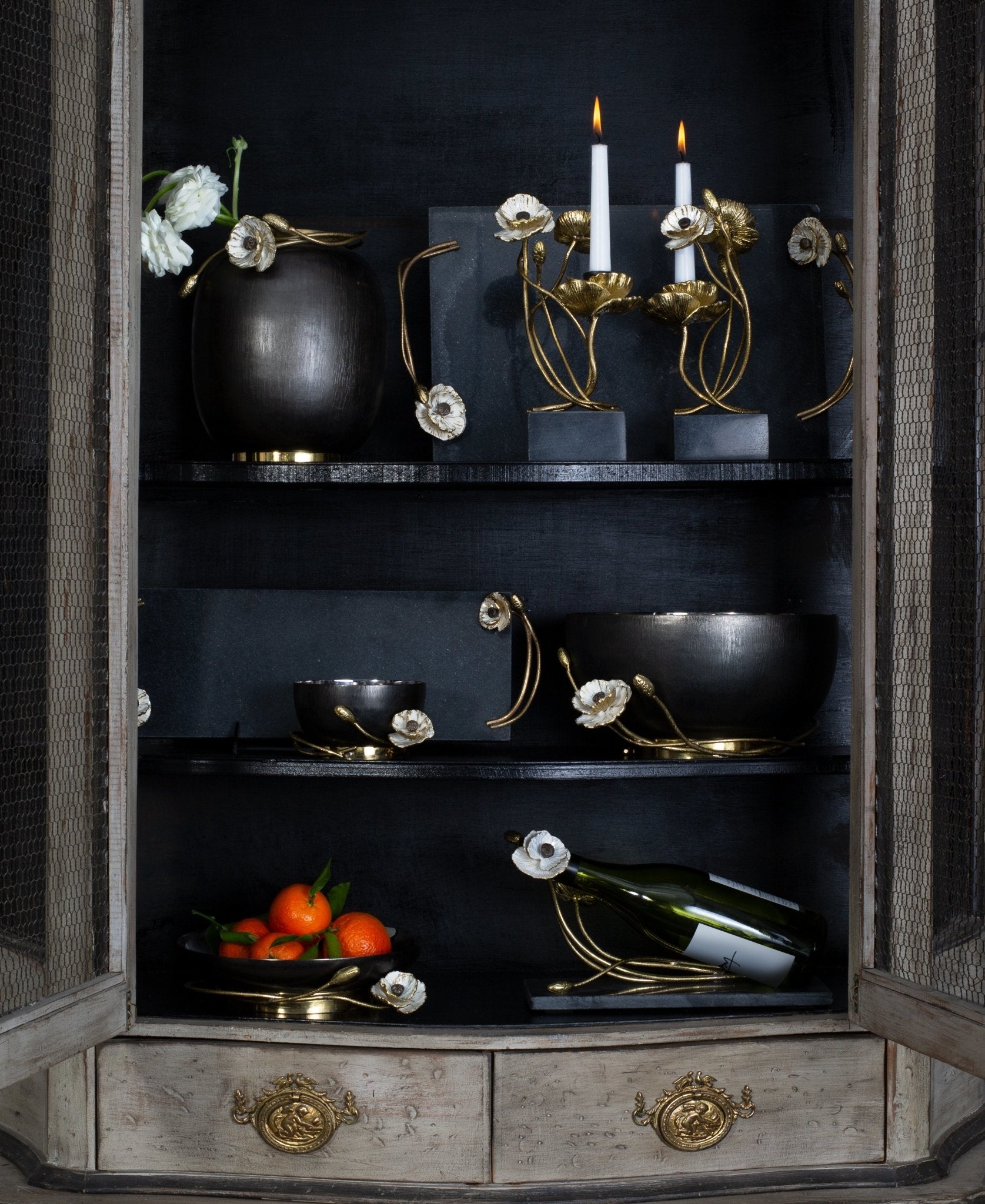 Michael Aram Anemone Wine Rest