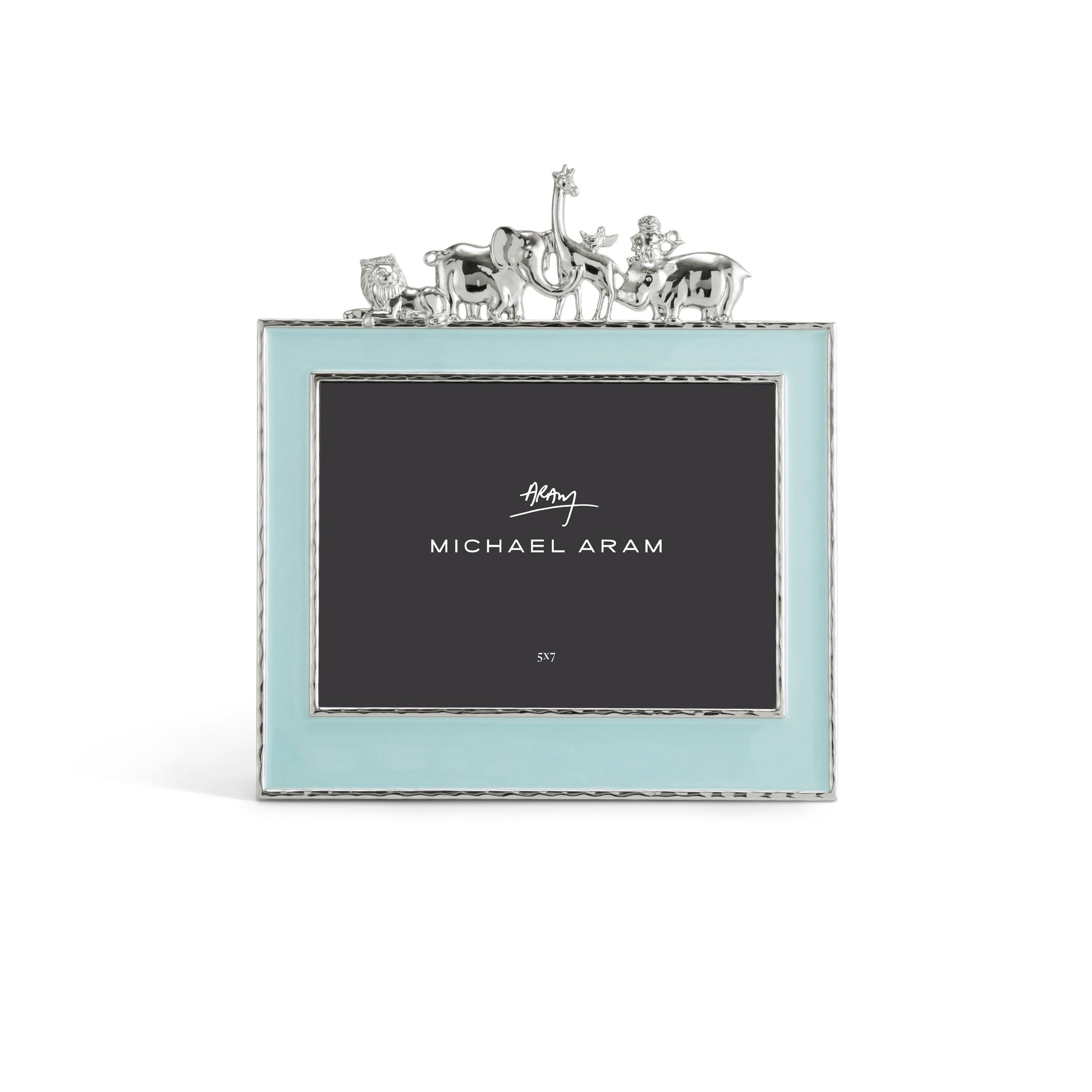 Michael Aram Animals Frame Blue Enamel 5x7