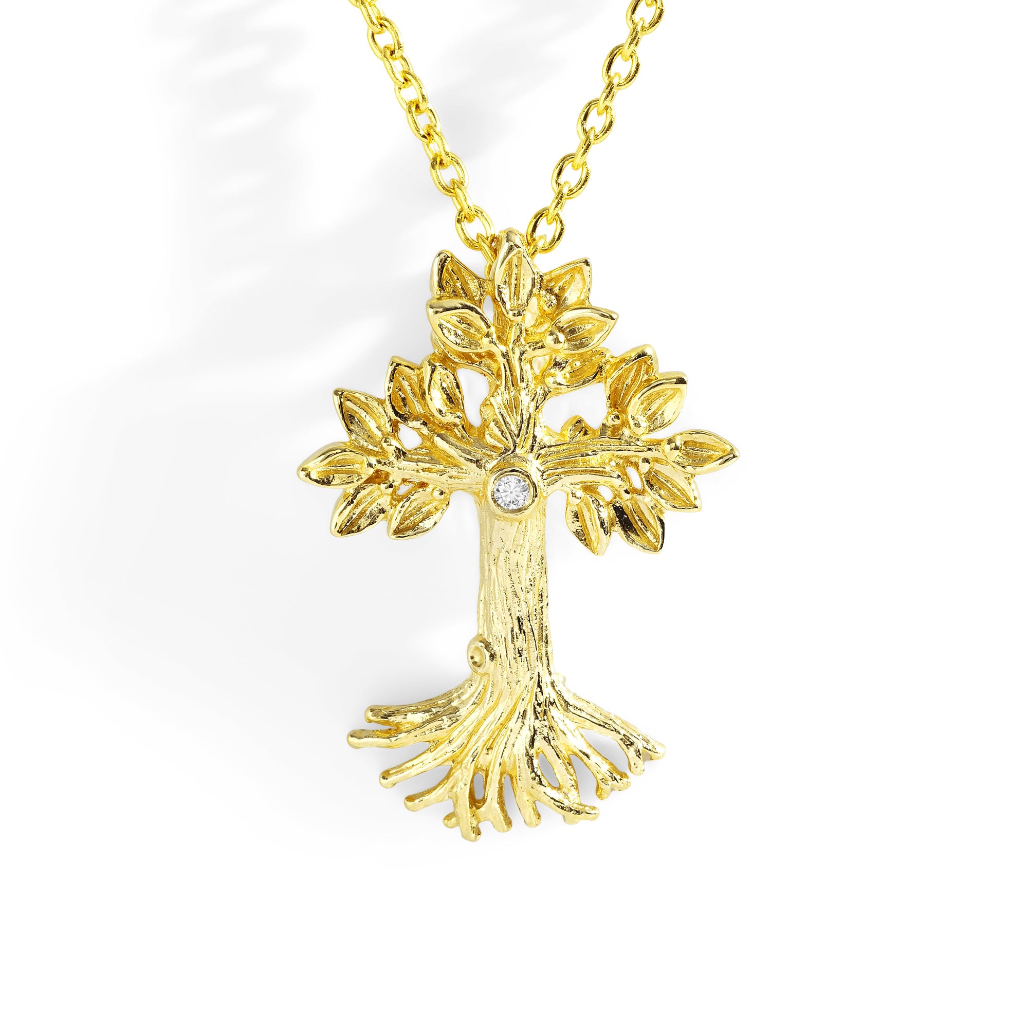 Michael Aram Armenian Tree of Life 25mm Cross Pendant Necklace with Diamonds