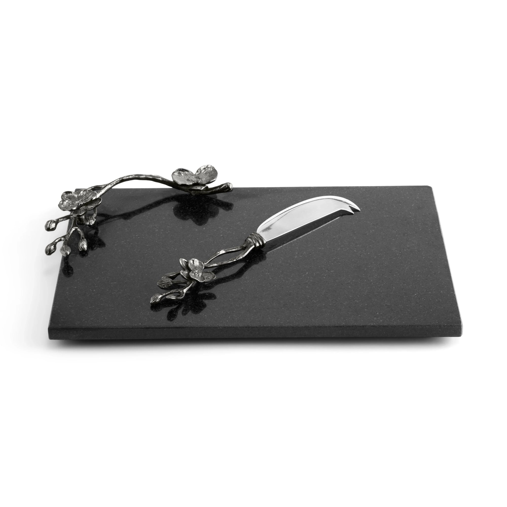 Michael Aram Black Orchid Cheese Board w/ Knife