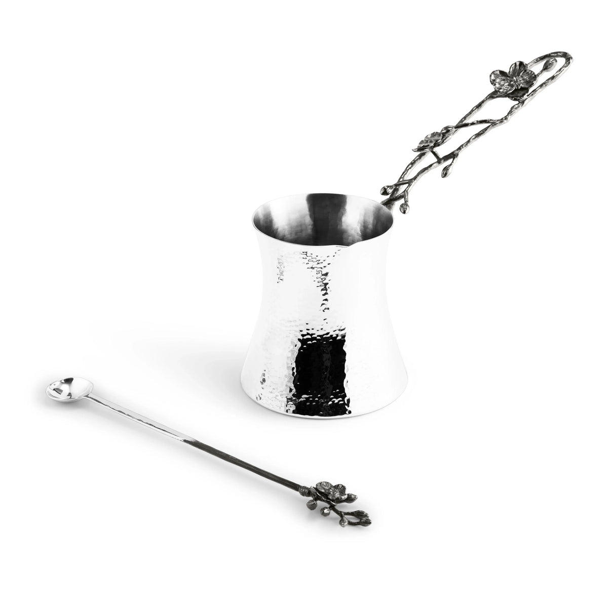 Michael Aram Black Orchid Coffee Pot w/ Spoon