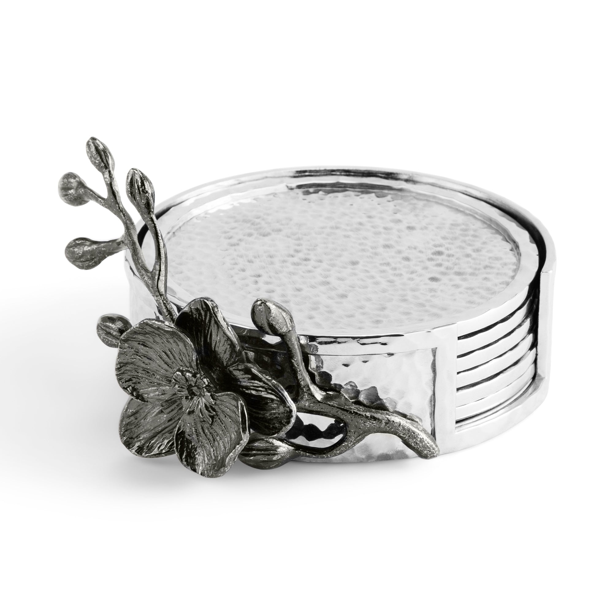 Michael Aram Black Orchid Drink Coaster Set