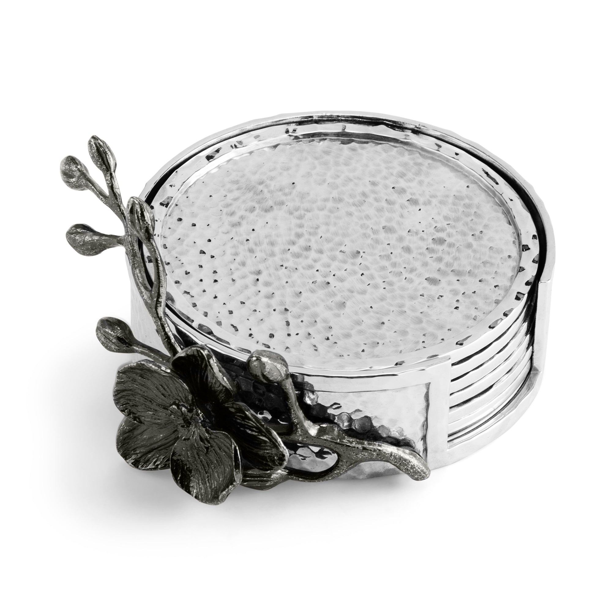 Michael Aram Black Orchid Drink Coaster Set