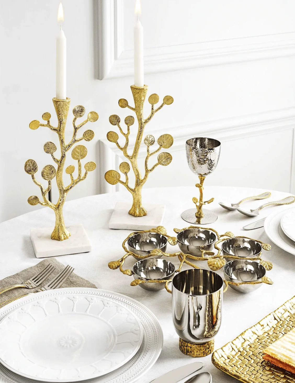 Michael Aram Botanical Leaf Candleholders