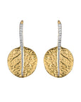 Michael Aram Botanical Leaf Earrings with Diamonds