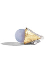 Michael Aram Butterfly Gingko Ring with Chalcedony and Diamonds