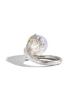 Michael Aram Butterfly Gingko Ring with Chalcedony and Diamonds