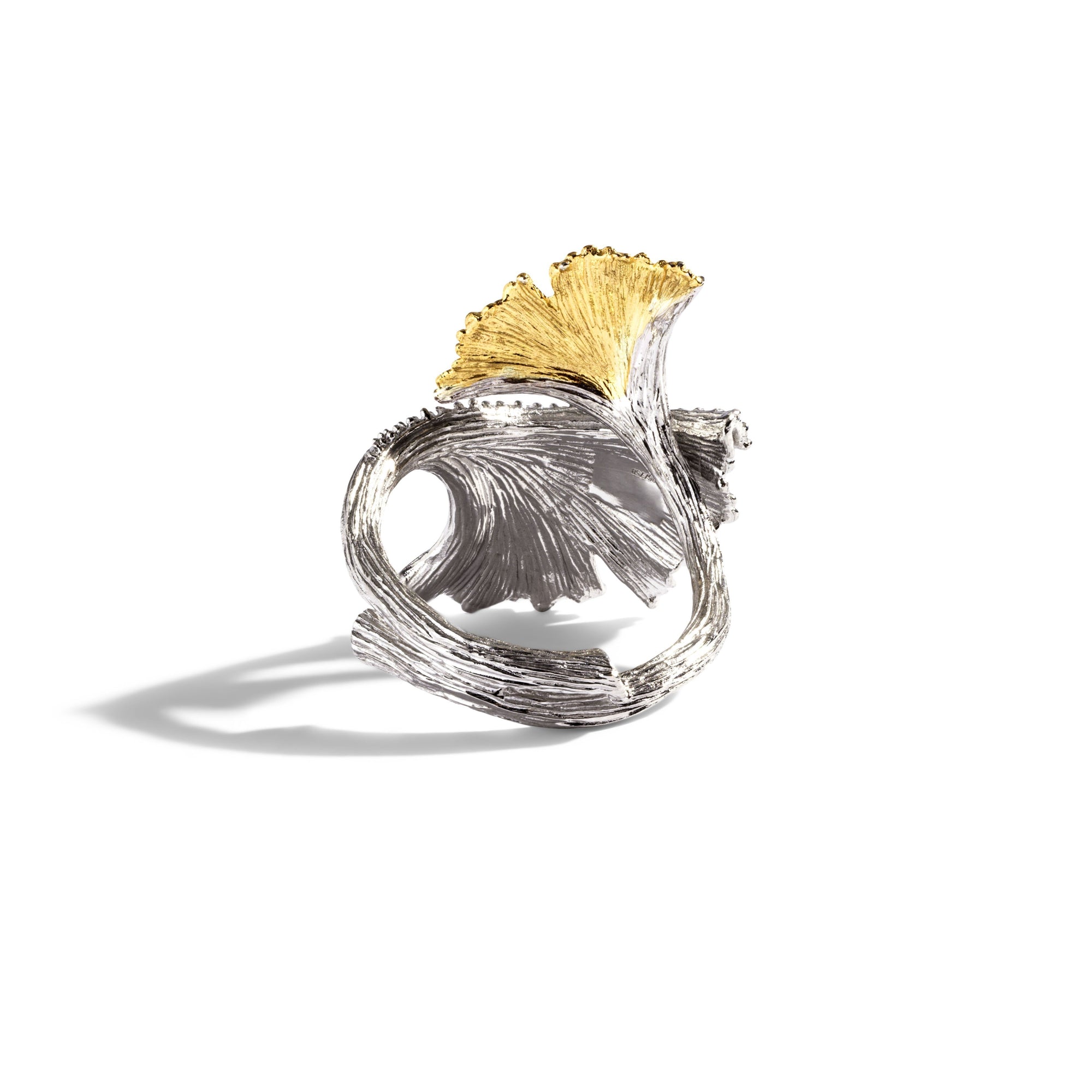 Michael Aram Butterfly Gingko Ring with Diamonds