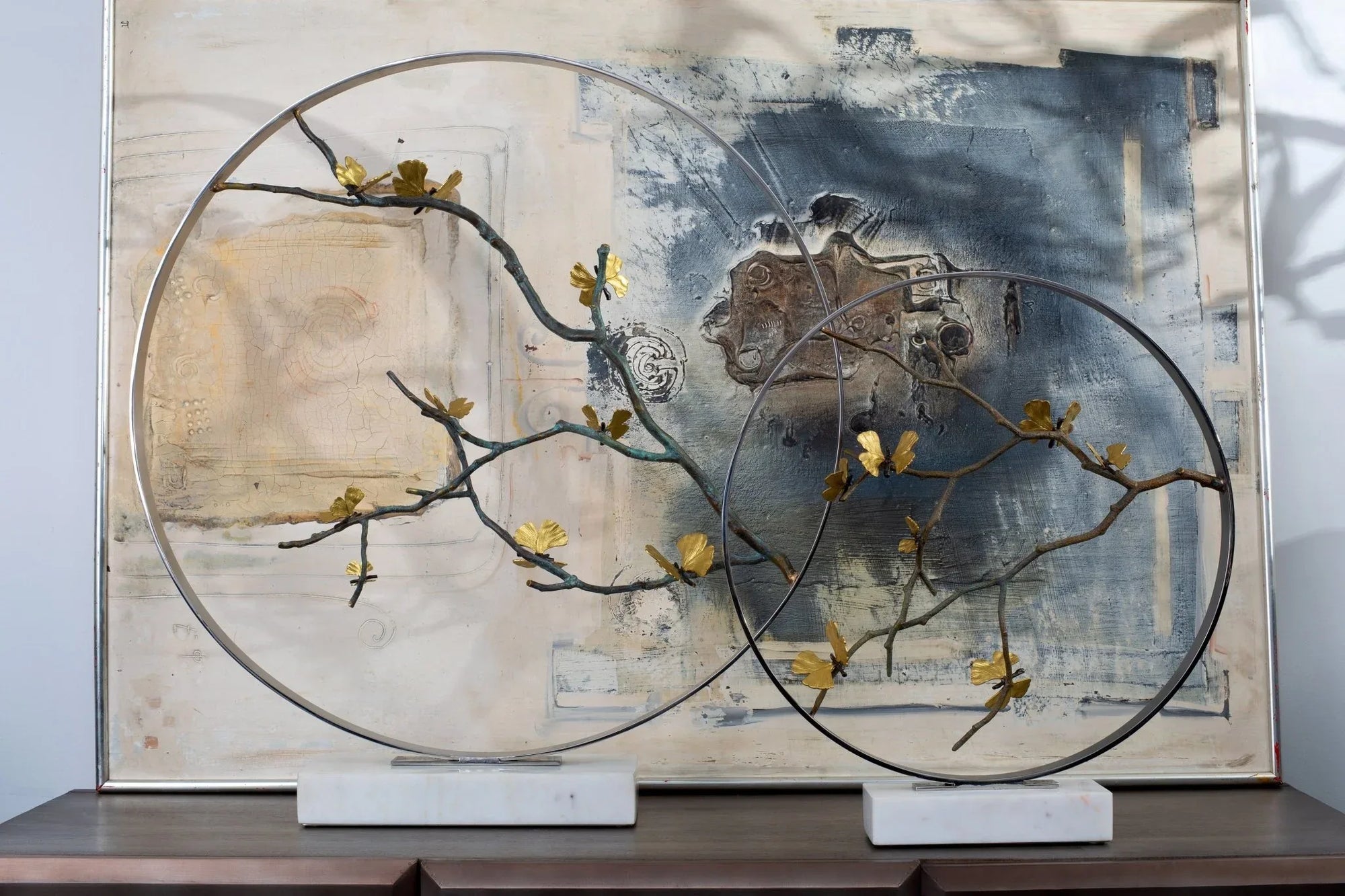 Michael Aram Butterfly Ginkgo 22" Moon Gate Sculpture