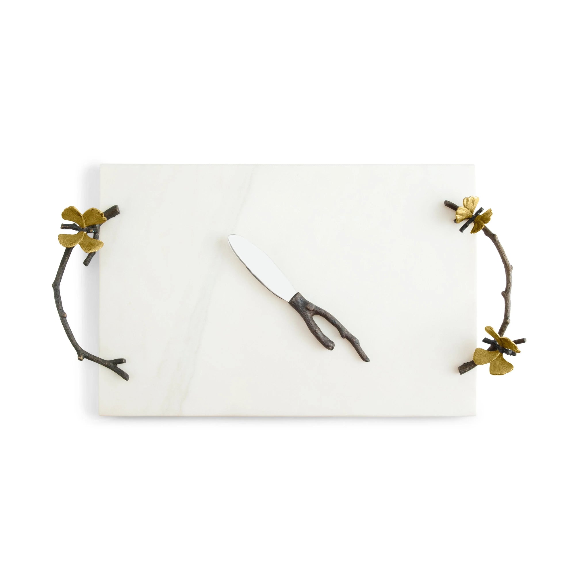 Michael Aram Butterfly Ginkgo Cheese Board w/ Knife