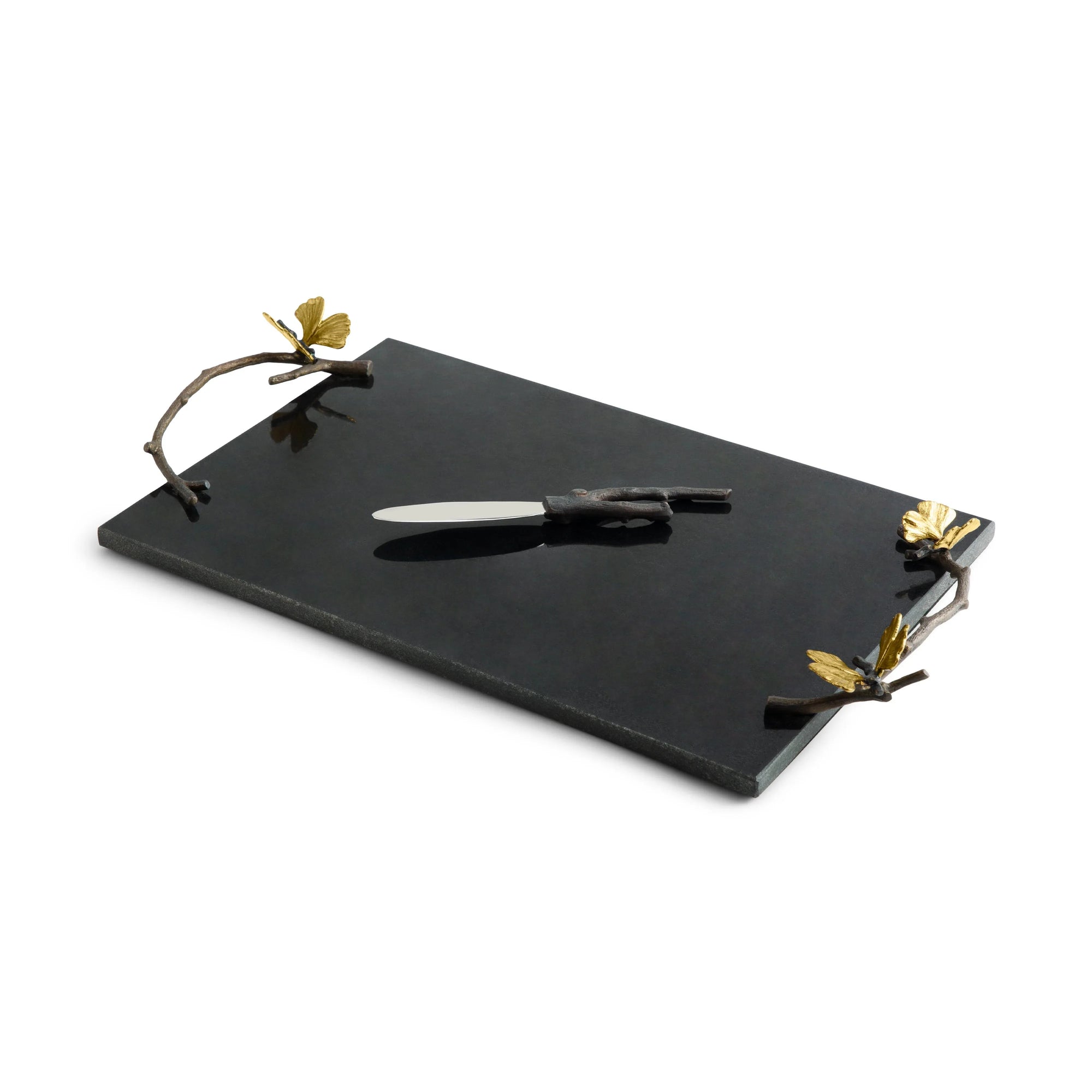 Michael Aram Butterfly Ginkgo Cheese Board w/ Knife