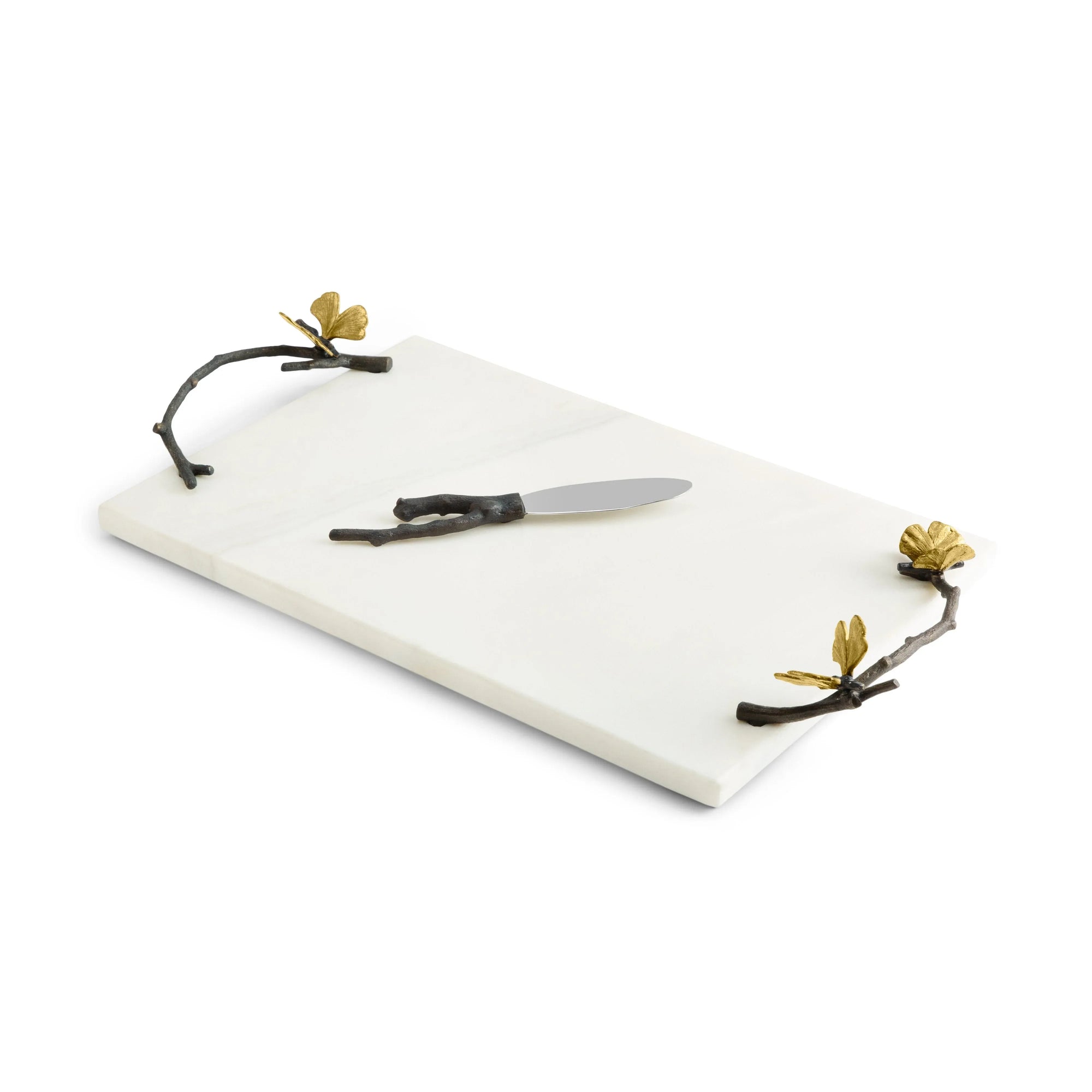 Michael Aram Butterfly Ginkgo Cheese Board w/ Knife