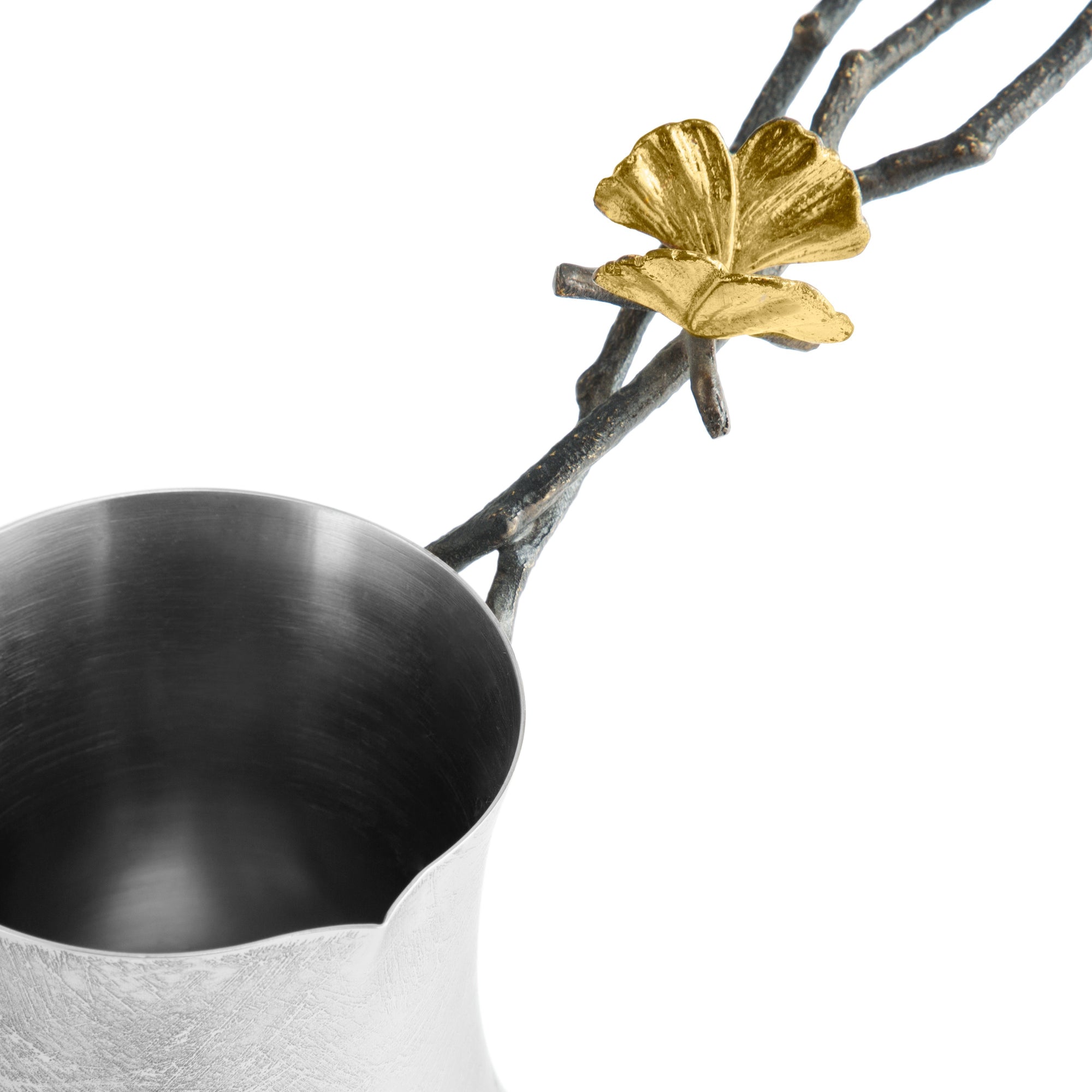 Michael Aram Butterfly Ginkgo Coffee Pot w/ Spoon