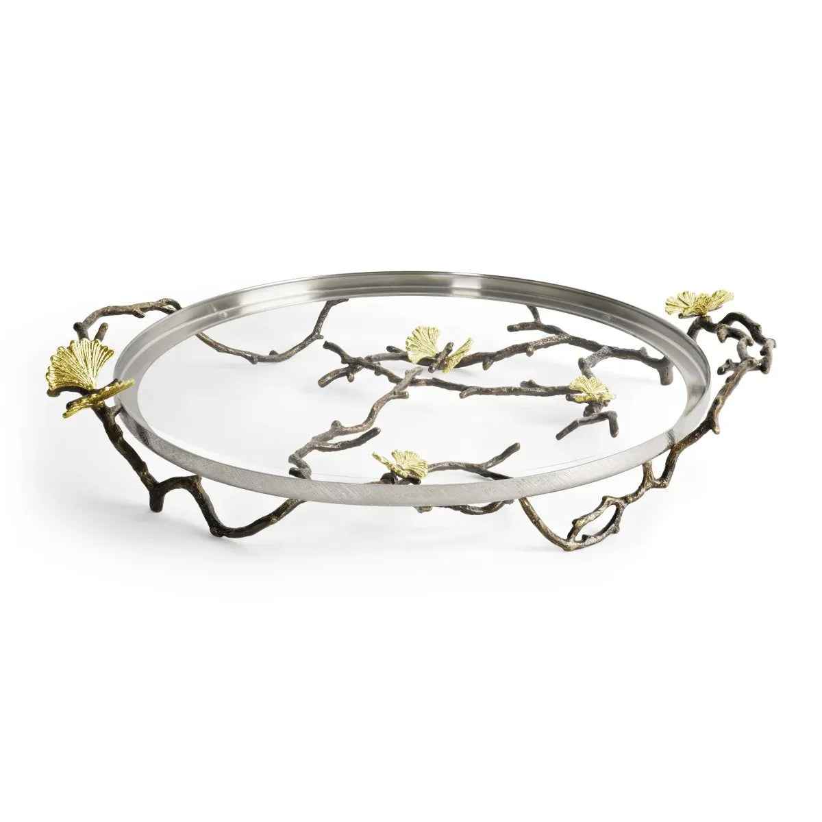 Michael Aram Butterfly Ginkgo Glass Platter