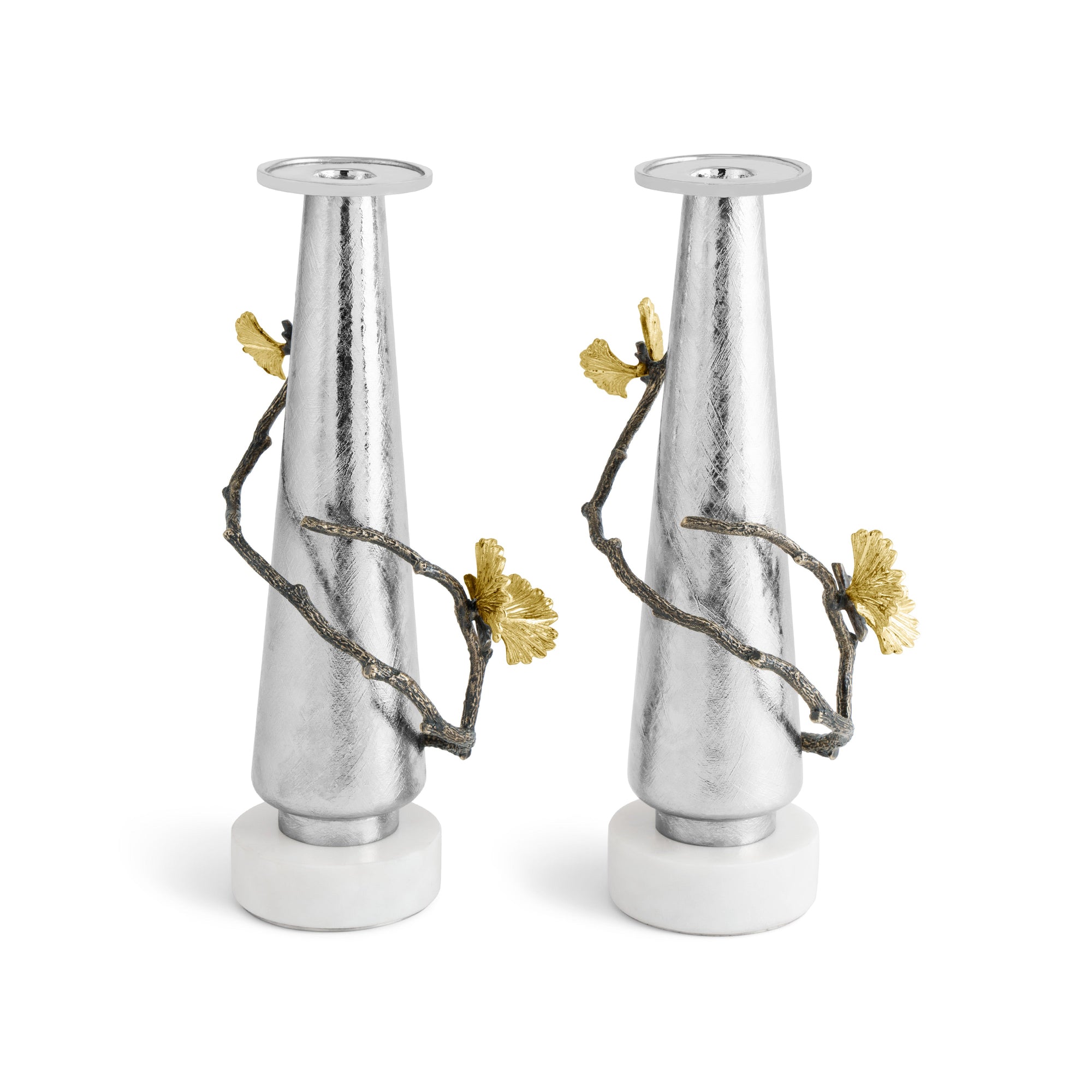 Michael Aram Butterfly Ginkgo Gold Candleholders