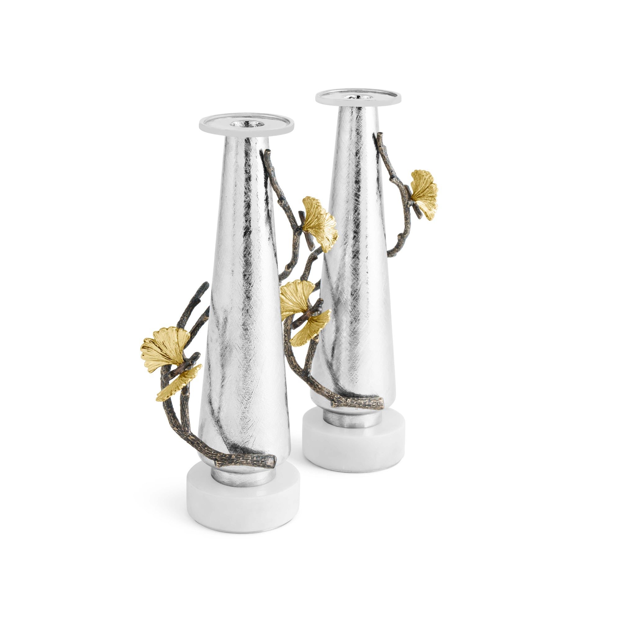Michael Aram Butterfly Ginkgo Gold Candleholders
