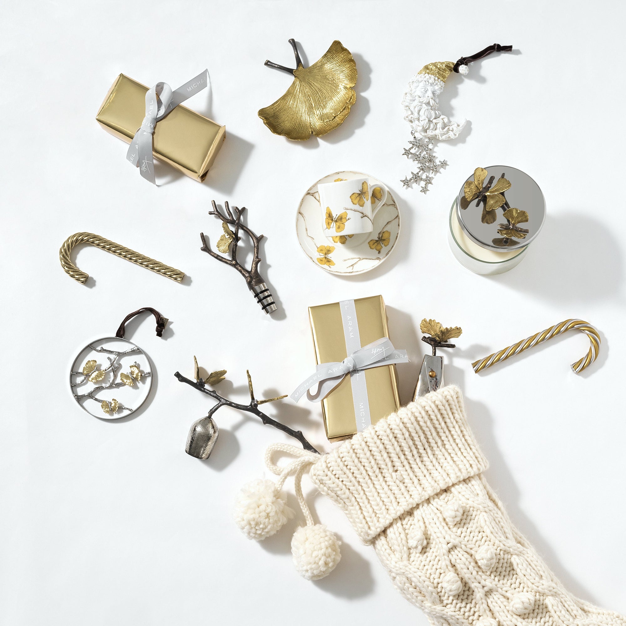 Michael Aram Butterfly Ginkgo Gold Demitasse