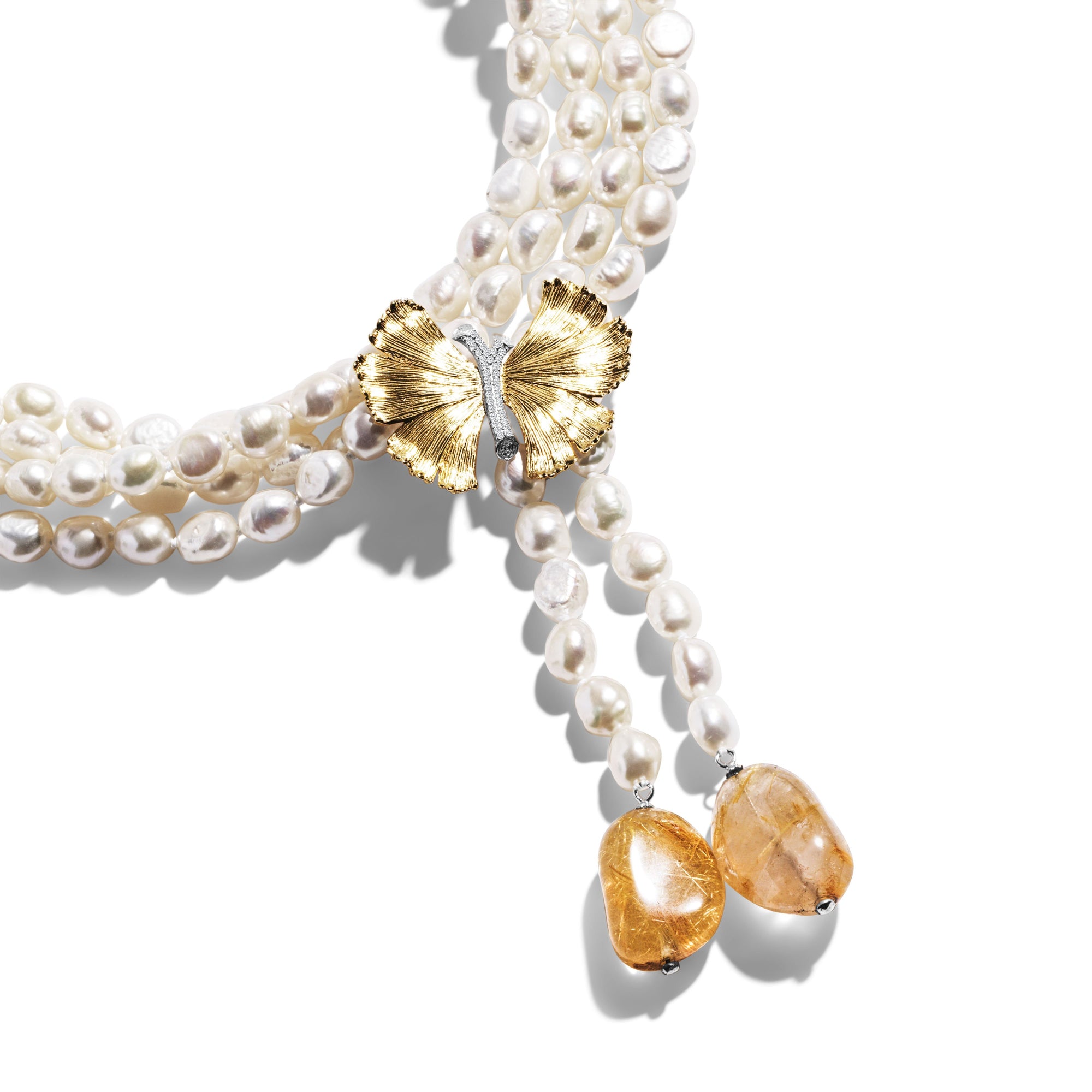 Michael Aram Butterfly Ginkgo Lariat Necklace