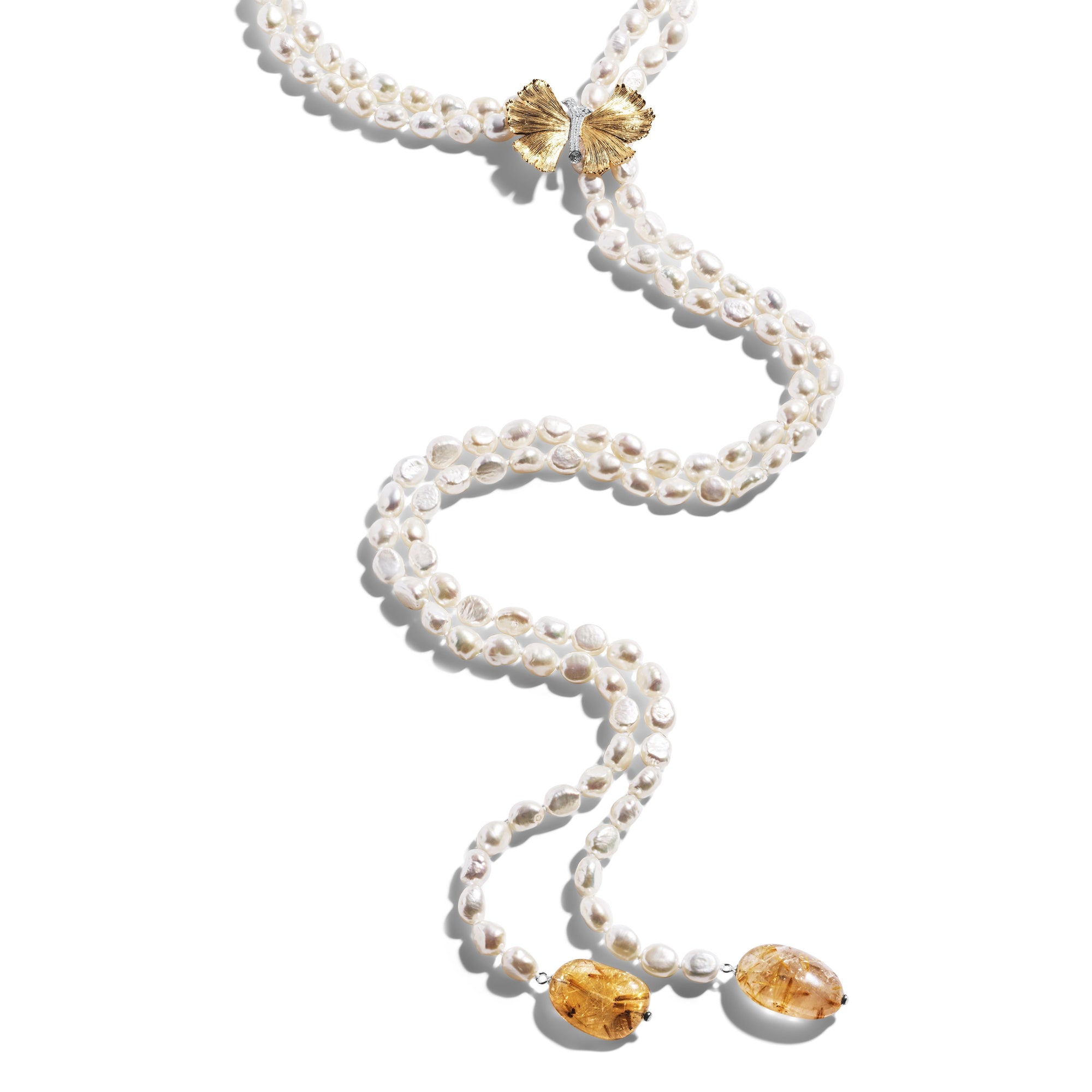 Michael Aram Butterfly Ginkgo Lariat Necklace