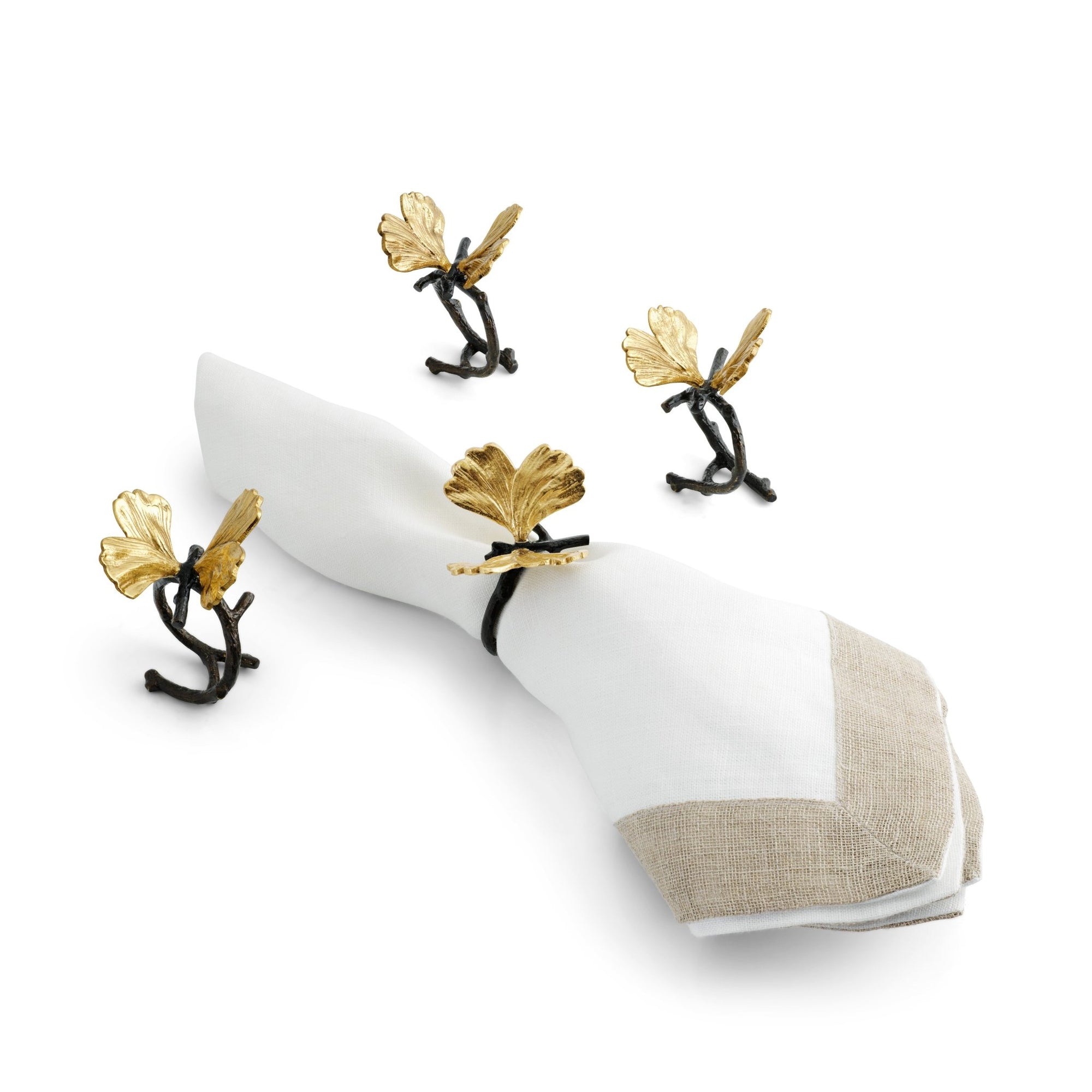 Michael Aram Butterfly Ginkgo Napkin Ring Set