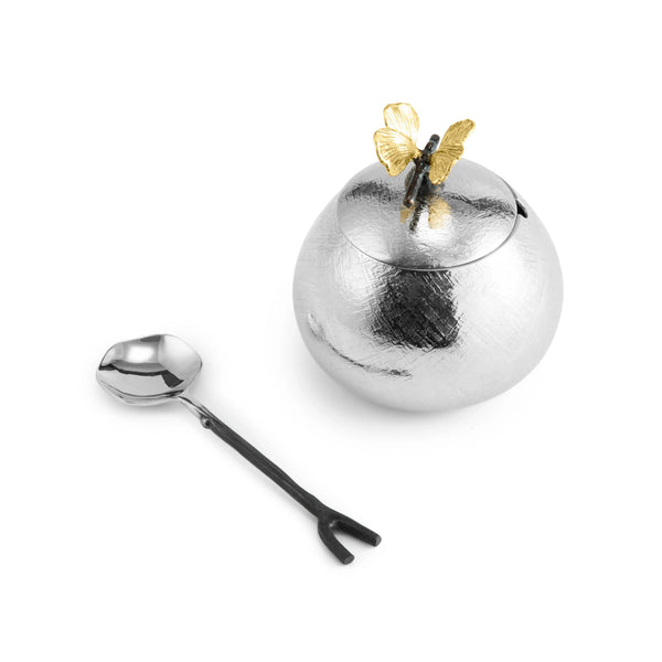 Michael Aram Butterfly Ginkgo Pot w/ Spoon