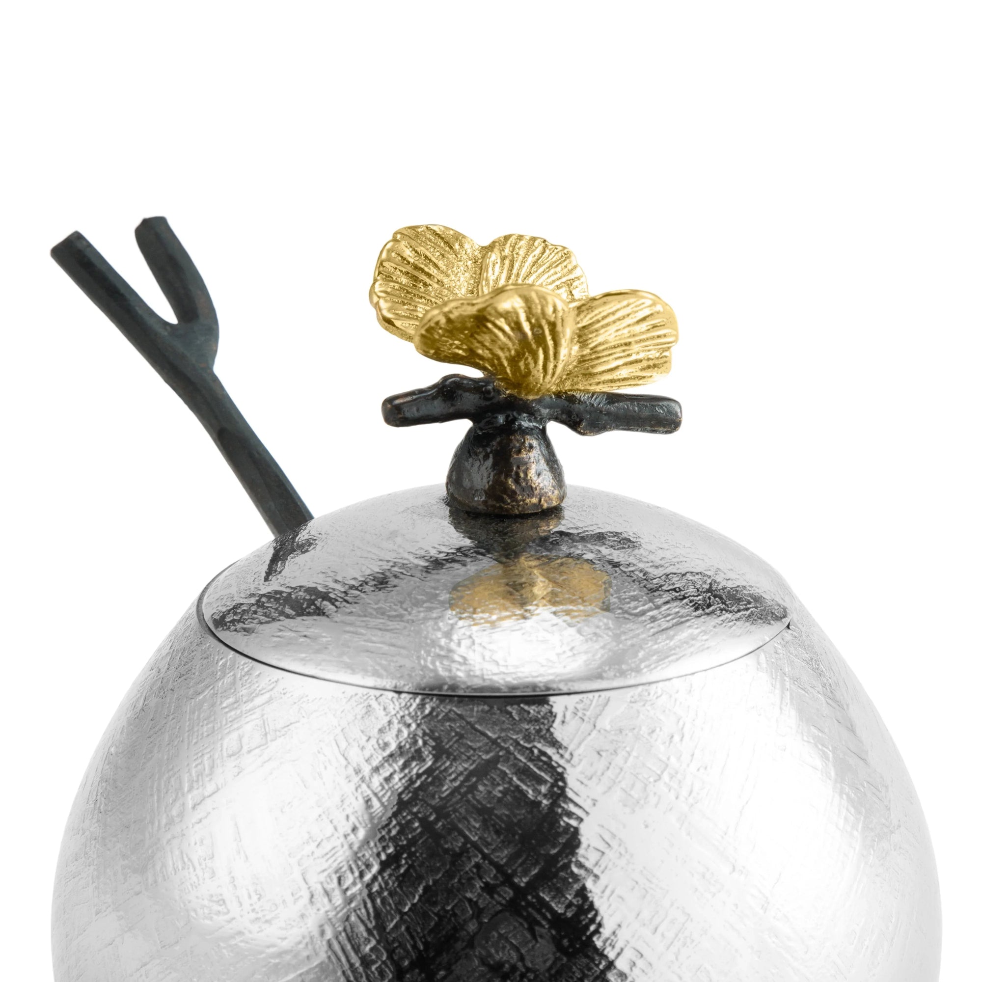 Michael Aram Butterfly Ginkgo Pot w/ Spoon