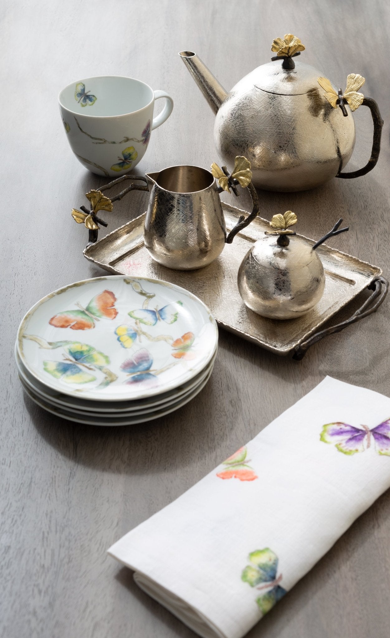 Michael Aram Butterfly Ginkgo Round Teapot