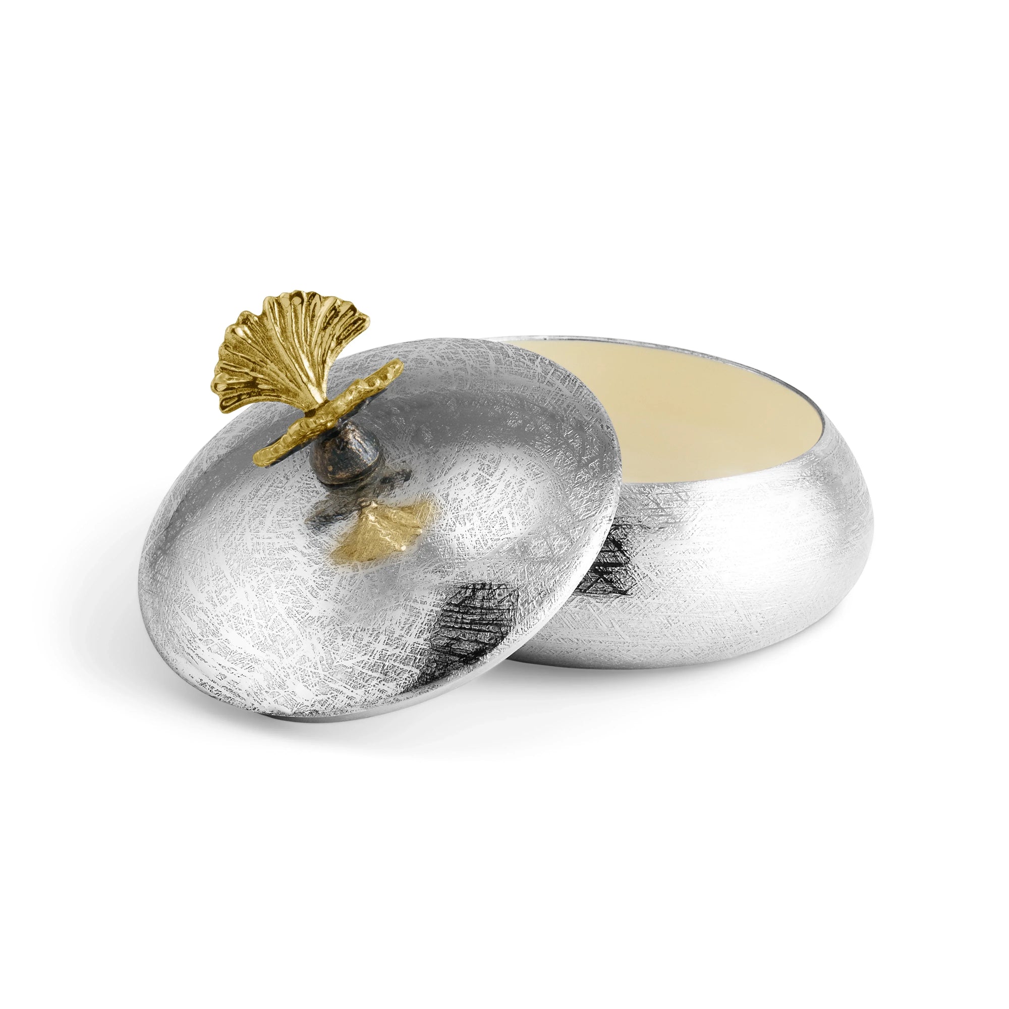Michael Aram Butterfly Ginkgo Round Trinket Box