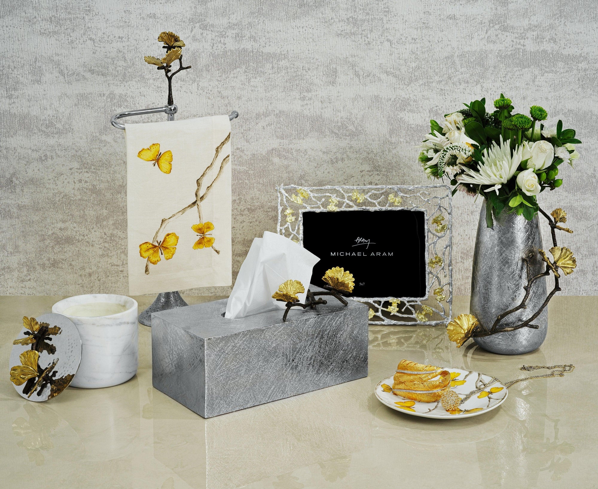 Michael Aram Butterfly Ginkgo Tissue Box