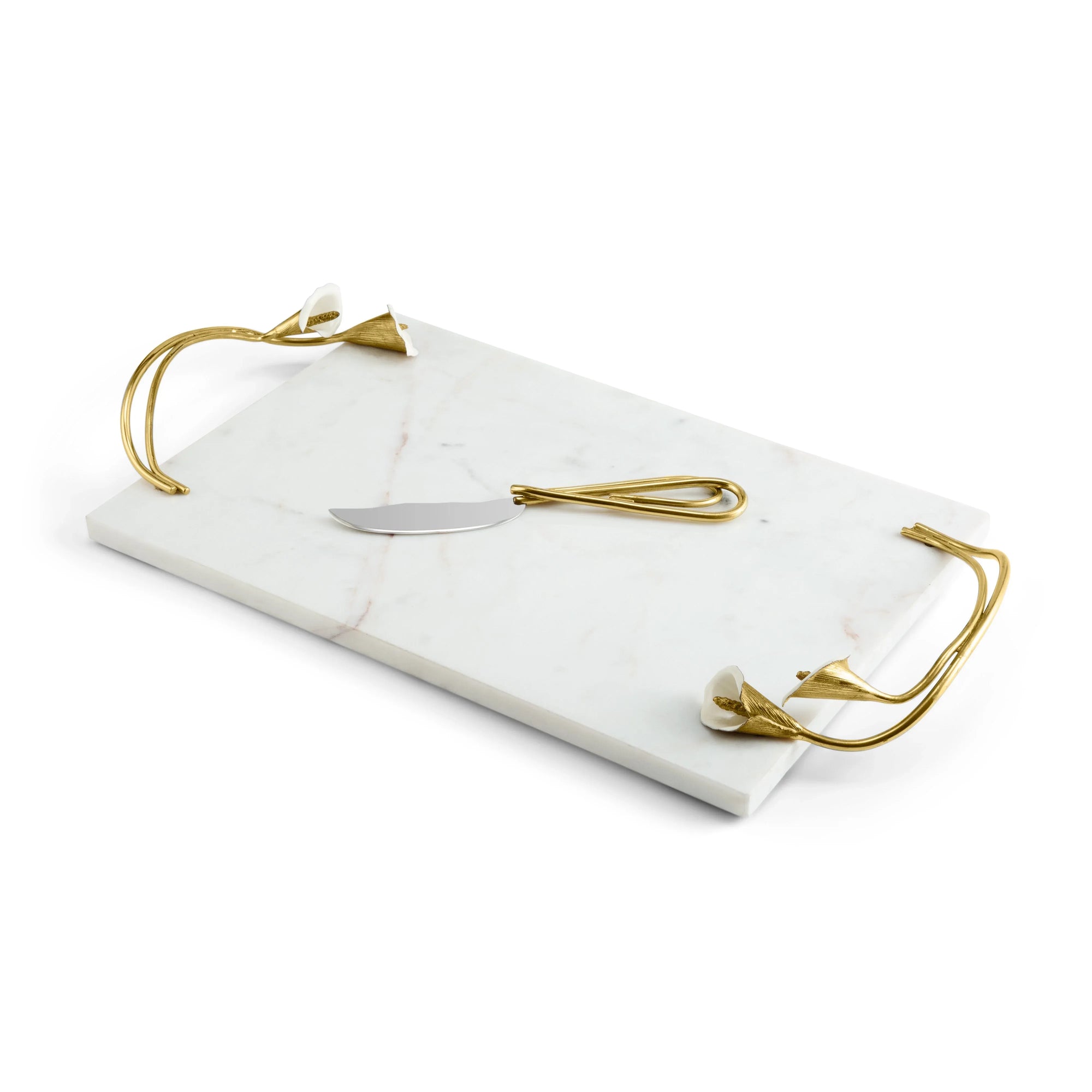 Michael Aram Calla Lily Cheese Board w/ Knife