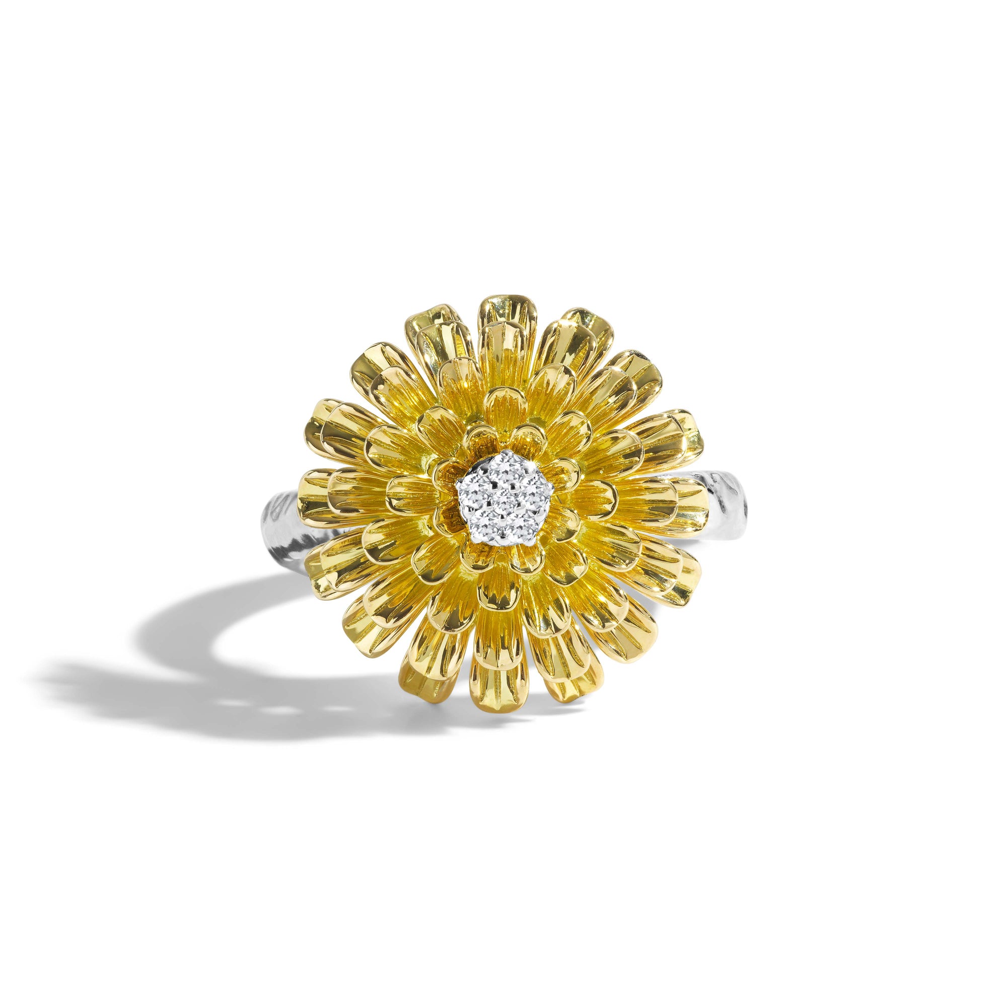 Michael Aram Dandelion Flower Ring with Diamonds
